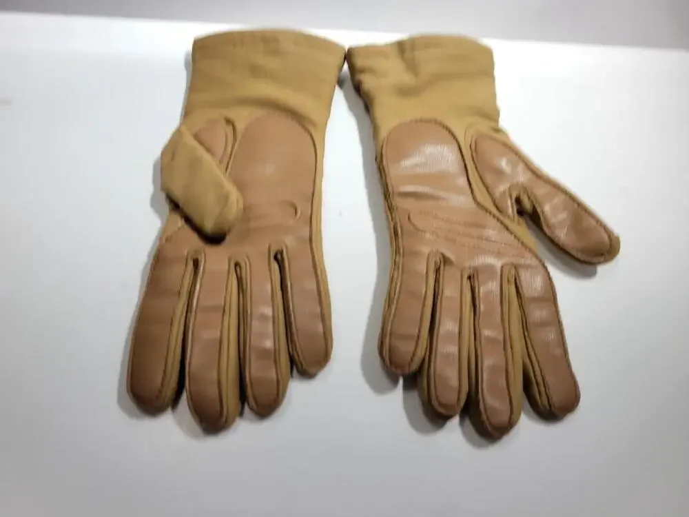 Leather Gloves Womens S/M Brown Lined Insulated Winter Driving Casual Warm